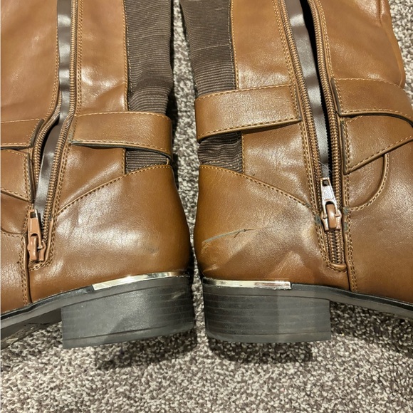 Brown Knee-High Riding Boots - Picture 4 of 6